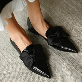 Zapatos de cuero para mujer Tacones bajos Punta Casual Color sólido Sandalias planas con la Wmkox8yii ghj2572 Walmart en línea