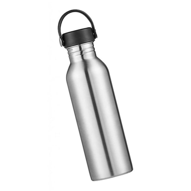  Botella de agua de acero inoxidable de 1,5 l, con aislamiento  de metal, botella de agua deportiva para familia, deportes, senderismo,  gimnasio, plateado, 1,1 l : Todo lo demás