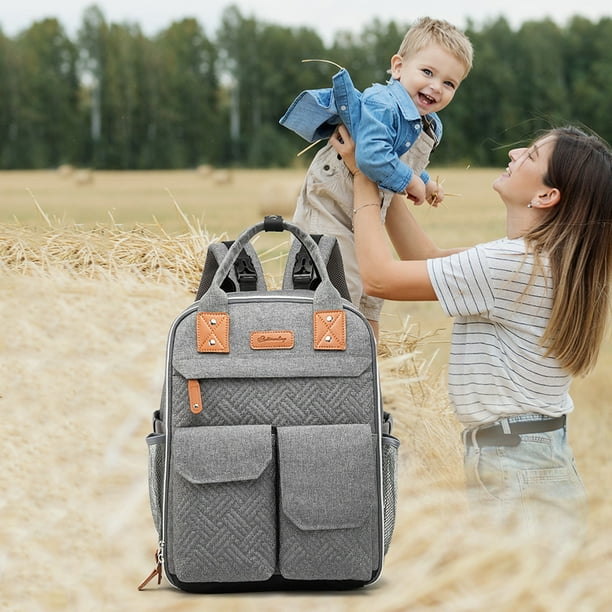 Mochila de Bolsa de Pañal, Mochila Pañalera Multifuncional Impermeable de  Viaje Gran Capacidad, Bolsas de Pañales de Maternidad Bolsillo Térmico de  Aislamiento de Bebé para Mamás Papás (Azul) : : Bebé