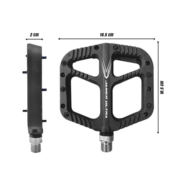 Pedal Vital de nylon 9/16 plataforma MTB Naranja - ManiaBikes