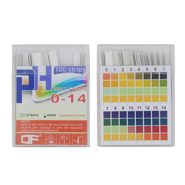 Tiras de prueba de pH universales (0-14) - Kit de tiras de prueba de pH con  libro electrónico - 150 tiras de prueba de pH rápidas y fáciles - Kit de
