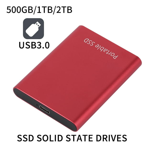 Disco duro externo portátil de 2 TB SSD disco duro de alta