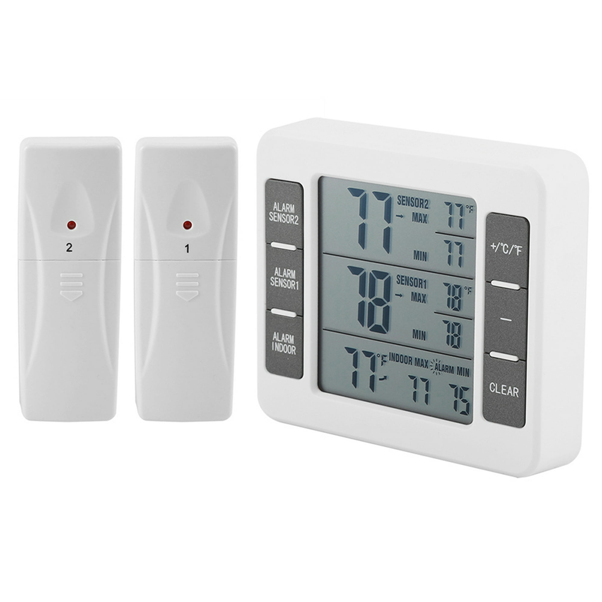 2 termómetros para refrigerador/refrigerador/congelador con dial de  plástico ABS - naranja Gloria Termómetro para Refrigerador
