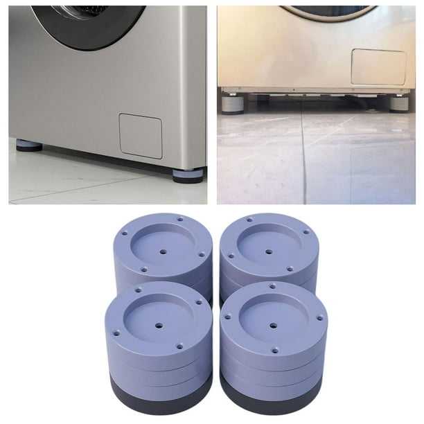 Almohadillas de vibración para lavadora, alfombrilla antivibración para  lavadora y secadora, pedestales que protegen el suelo de la sala de  lavandería 4 - AliExpress