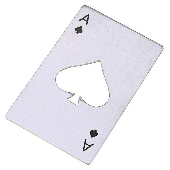 creative spades ace shape abrebotellas tarjeta de póquer de acero inoxidable regalo elegante yongsheng 9024715278920