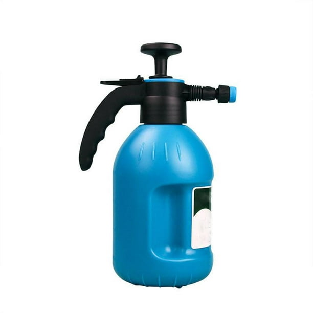 Cabilock Botellas de agua transparentes, botella rociadora de agua Mister  1. Pulverizador de presión con una mano de 2 litros con boquilla ajustable