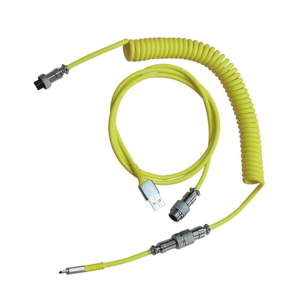 Línea de datos de puerto tipo C en espiral de cable espiral de resorte en  espiral para mecánico amar jinwen Cable de espiral en espiral