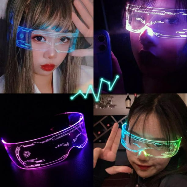 Gafas resplandecientes Gafas LED todo en uno multicolor
