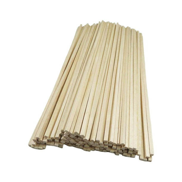  Exceart 400 palitos de madera para manualidades, palitos  grandes para manualidades, palos de madera natural, palitos de madera para  bricolaje, palitos de manualidades, palitos de madera, abanicos de bambú  hechos a