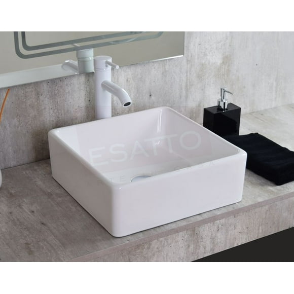 esatto kit quadra b paquete de precio mejorado con lavabo llave y desages listo para instalar esatto paquete completo de lavabo para baño
