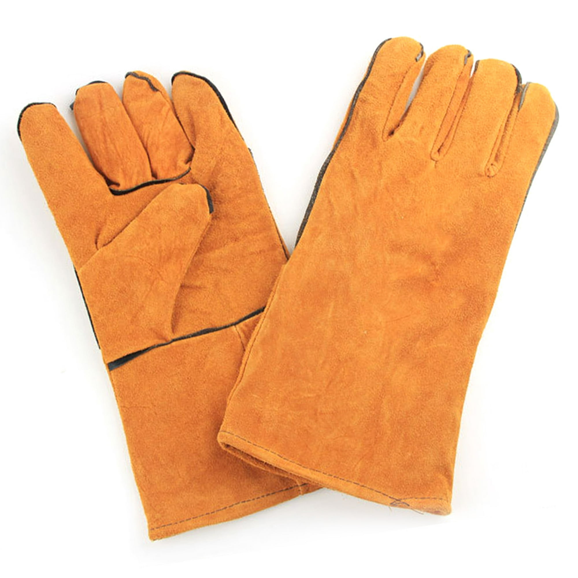 Guantes de soldadura,guantes de soldadura de forja guantes de soldador de piel de ganado guantes de soldador eléctrico grado profesional