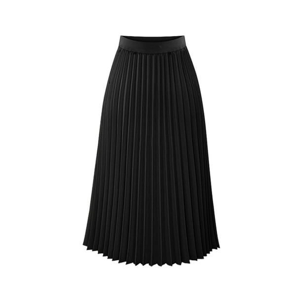 Falda negra corta elegante