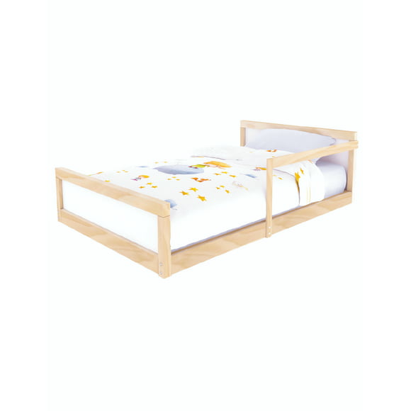 cama montessori matrimonial sin patas recámara del bebé kit mobiliario muebles infantiles kit nordico montessori