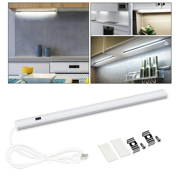 Inducción LED de la luz del armario Sensor de movimiento inalámbrico Cálido  + blanco 50cm Yuyangstore luz del sensor de movimiento