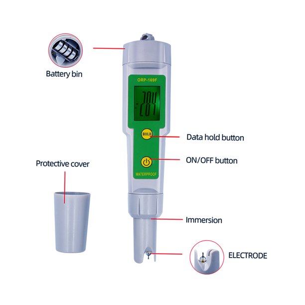 Comprar Probador de calidad del agua 4 en 1, medidor de  pH/EC/TDS/temperatura, apagado automático a prueba de agua IP55