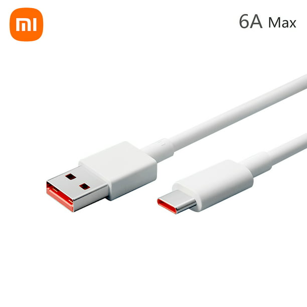 Cable de datos Irfora Xiaomi Cable USB tipo C 6A Cable de datos de carga  súper rápida Durable TPE Cable de carga USB-A a USB-C Cargador USB C