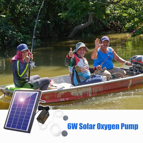 Oxigenador impermeable con energía solar, bomba de aire, aireador de  oxígeno para acuario, pecera, estanque de piscina al aire libre