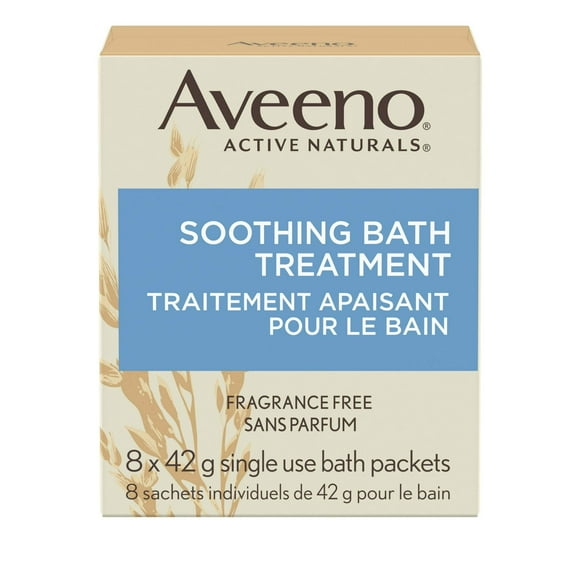 aveeno baño calmante para eczema avena coloidal natural 8 unidades