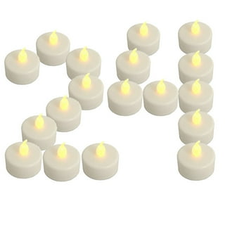 24 Velas Led,Velas Electricas,Porta Velas Decorativas para  Recuerdos/Cumpleaños,para Decoraciones Navideñas en  Hogar,Bodas,Fiestas,Navidad,Pascua(24 Velas), Moda de Mujer