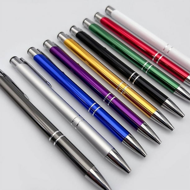 EEOYU Paquete de 6 bolígrafos multicolor de 0.020 in 6 en 1 retráctiles, 6  colores, bolígrafo de barril transparente para oficina, suministros