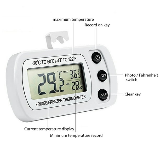 1 Unidad, Termómetro Para Refrigerador Celsius, Termómetro