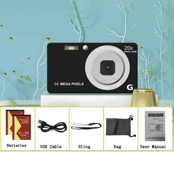 La cámara fotográfica digital con zoom óptico de 20x