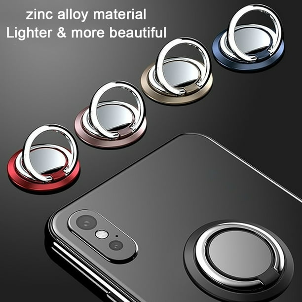 Soporte de anillo para teléfono celular, rotación de 360°, agarre