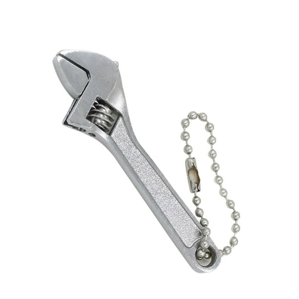 Llave ajustable pequeña de 2.5 pulgadas, llave ajustable de tamaño mini de  2.5 pulgadas, herramienta de llave de tuerca plateada, capacidad de