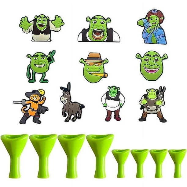 Charms Xinghergood Zapatos Encantos Decoración De Dibujos Animados Shrek  Orejas Para Crocs DIY Fiesta Niños Regalos XHG