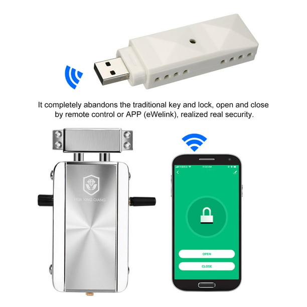 Cerradura electrónica con Bluetooth para puerta abatible, cerrojo Invisible  con Control remoto opcional, Ewelink, Wifi, App, batería AA