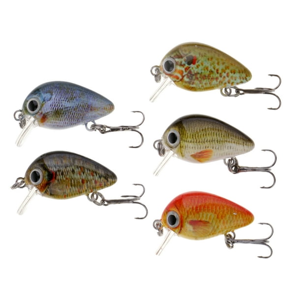 5Pcs/Box Mini Fishing Lures 5 Colors Baits 2.7cm Vibration Minnow