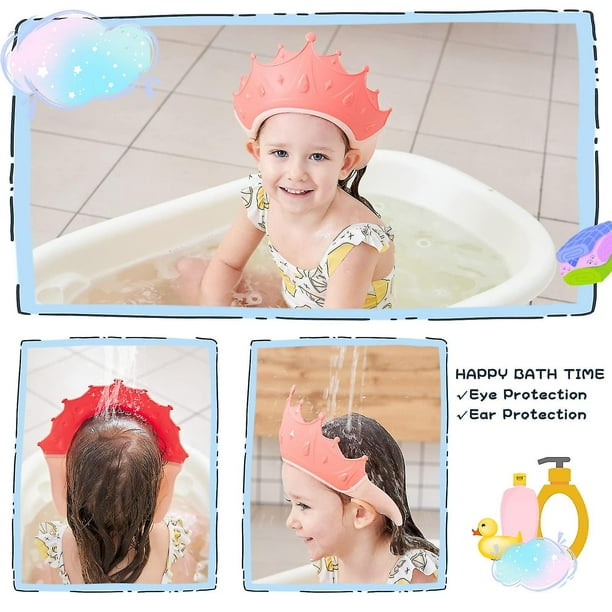 Gorro de ducha esencial para bebé, visera para lavar el cabello, protección  de ducha recomendada por pediatras de Estados Unidos [se recomienda para