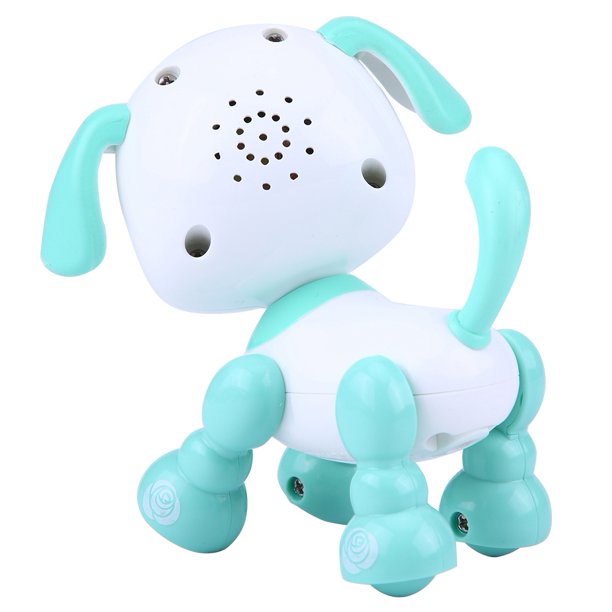  Perro inteligente, perro robot robot inteligente, regalo  educativo portátil para caminar, cachorro, niñas, hogar, escuela, para  niños (azul) : Juguetes y Juegos