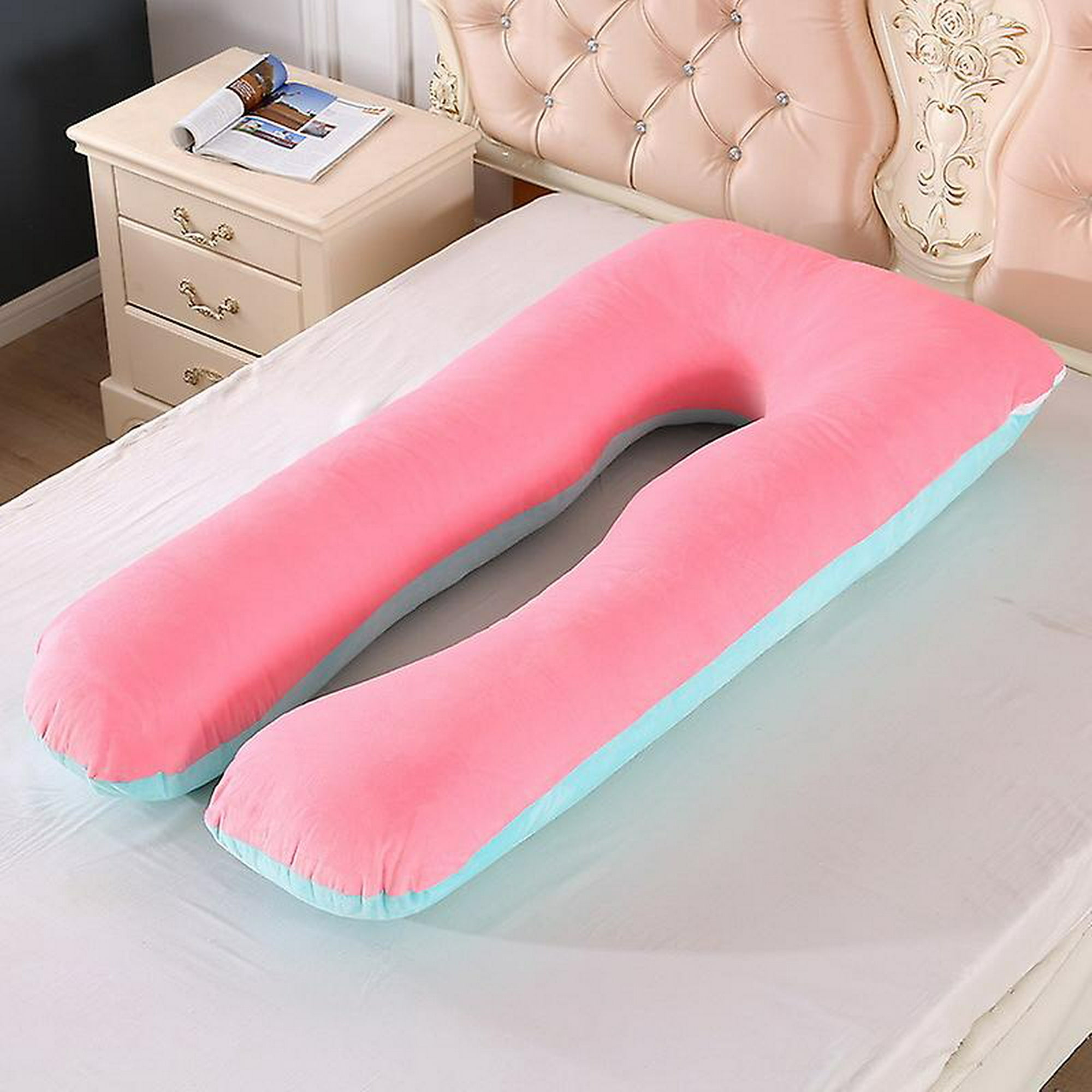 1 pieza de almohada de maternidad rosa para dormir de lado Soporte  multifuncional y cómodo para la espalda, extraíble y contraíble para las  caderas, ajuste para las piernas JM