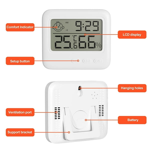 Termómetro Ambiental con Hygrometro ºC -20 a 50º