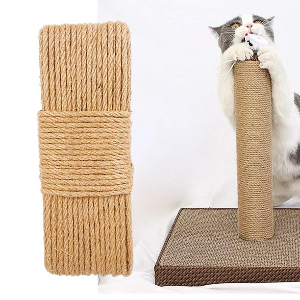 Rascador para gatos de 37 pulgadas, rascador de cuerda de sisal natural con  bola colgante y cubierto con felpa suave para gatitos y gatos adultos
