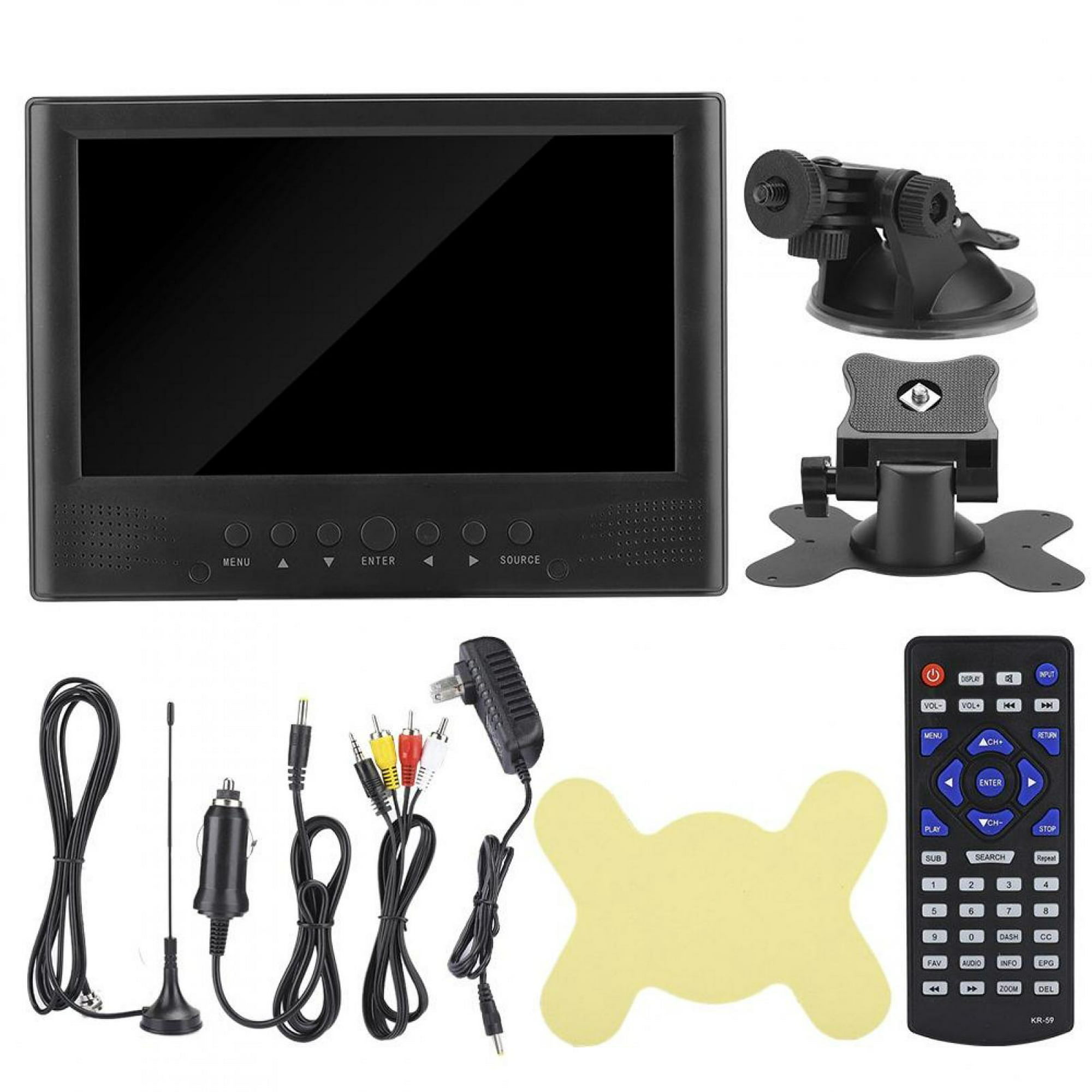 Televisión Digital de 10 pulgadas, TV portátil ATSC, 1080P, HD, HDMI,  reproductor de vídeo para el hogar, coche, enchufe estadounidense, 110220V