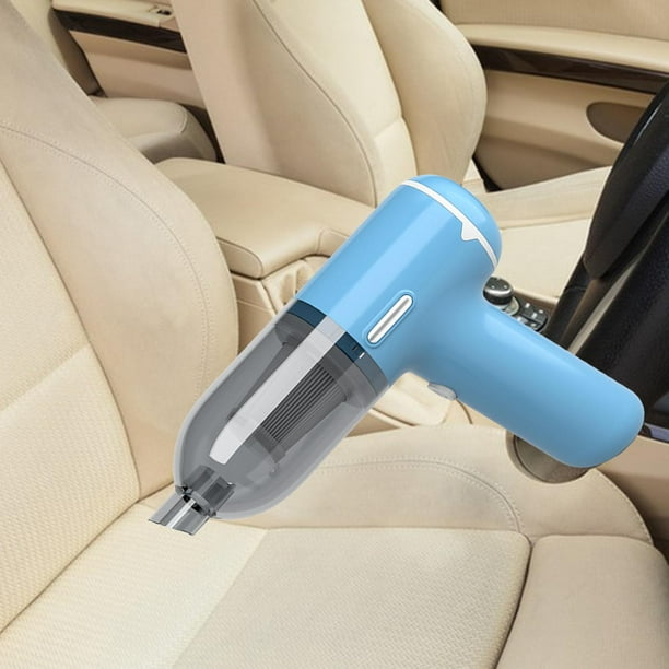 Aspirador de mano sin cable: Mini aspiradora de mano recargable con succión  fuerte, aspiradora portátil de coche pequeño para coche de alfombra 