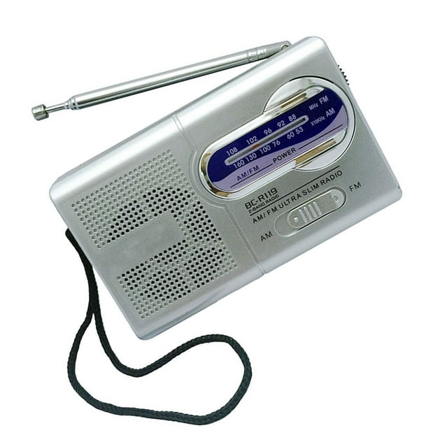  Sony Radio portátil compacta y ligera de tamaño de bolsillo  AM/FM/Weather : Electrónica