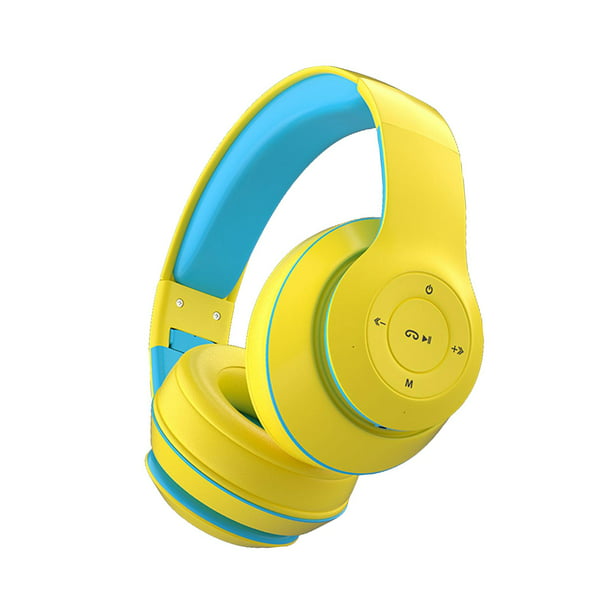 Auriculares Bluetooth sobre la oreja plegables inalámbricos y con cable  estéreo con micrófono, orejeras suaves, peso ligero para teléfono, TV, PC