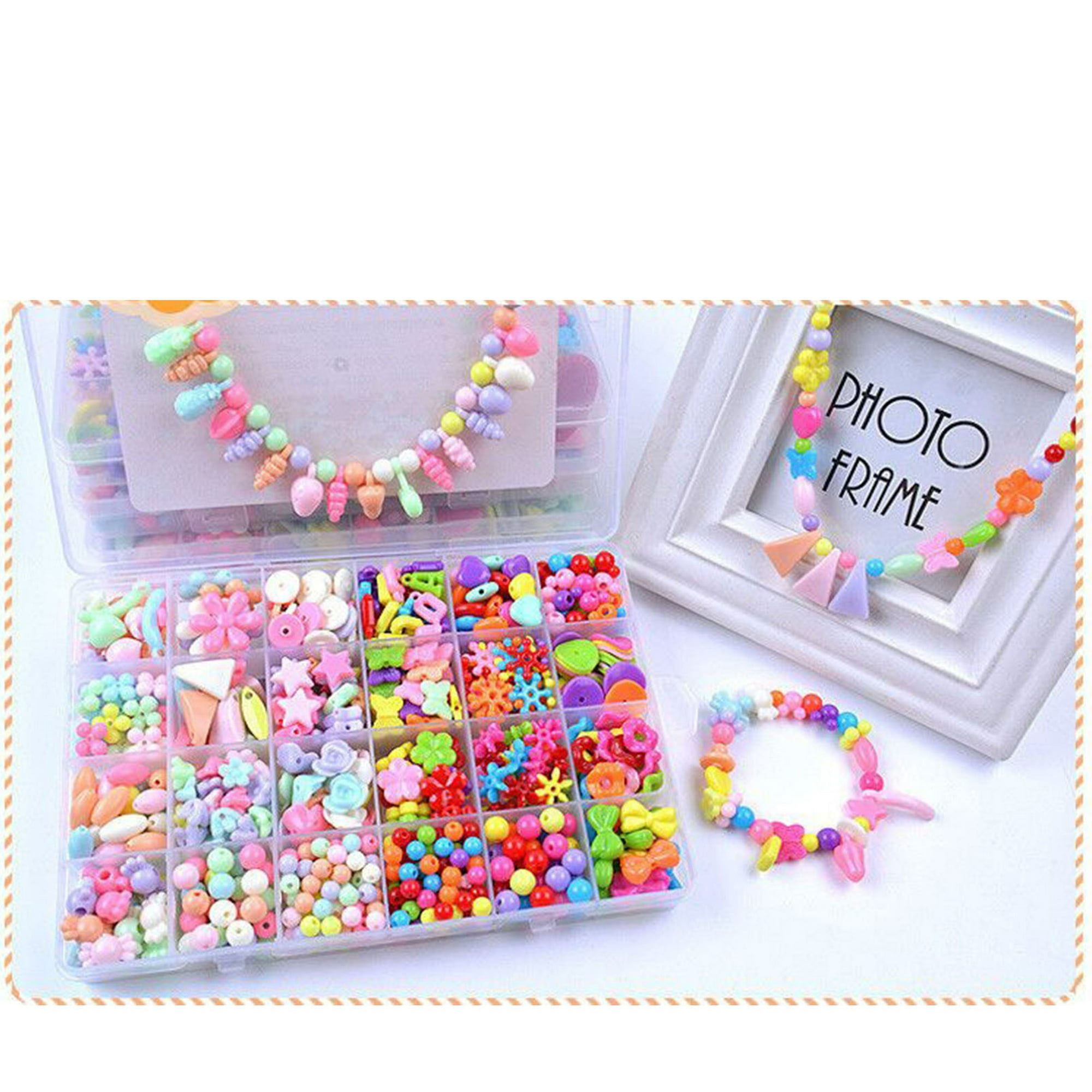 DIY pulseras juguetes, juego de 9 piezas de joyería para niños, kit de  manualidades para hacer joyas, cuentas para juguetes para niñas, el mejor  de su