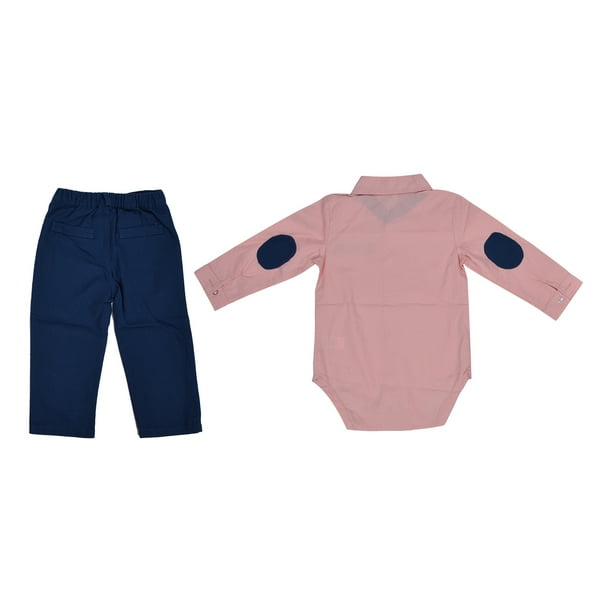 Paquete de ropa para bebé niño, recién nacido, bebé, niños, algodón,  caballeros, ropa de 5t (rosa, 0-3 meses)
