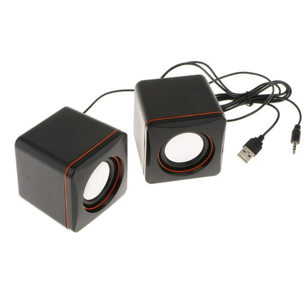 Altavoces para ordenador, caja De sonido para PC, micrófono estéreo HIFI,  USB, con cable, con luz LED para ordenador De escritorio