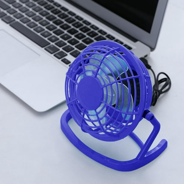 Ventilador portátil de 5 V CC, interruptor de llave USB, ventilador de  refrigeración silencioso, , 4 , escritorio Azul Zulema Mini ventilador de  escritorio