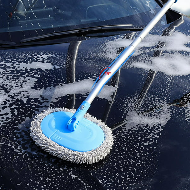 de cepillo de lavado de coches ajuste telescópico para herramientas 13  millones Cola Fregona de cepillo de lavado de autos