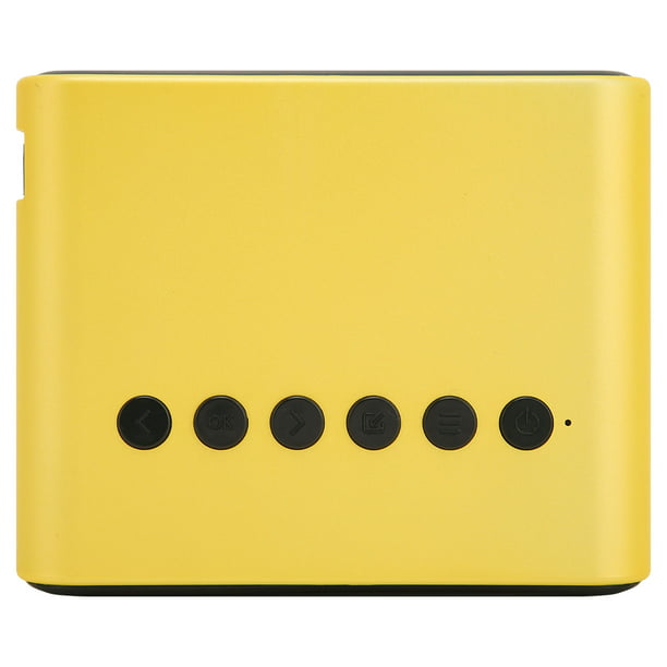 Mini proyector portátil para cine en casa, proyector de teléfono móvil para  proyección de pantalla, 100-240V, enchufe amarillo de EE. UU.