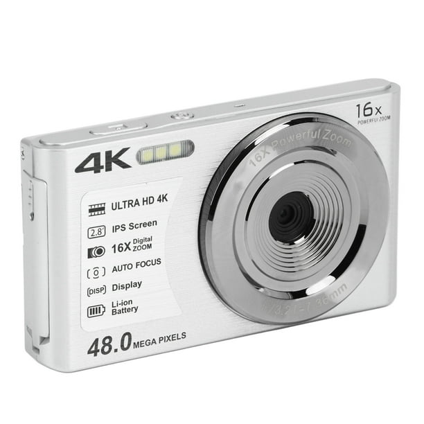 Camara Digital VAK P01 LCD 3' 48mp 4K TRIPIE CONTROL MICROFONO EXT