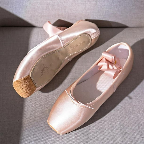PartyKindom Zapatos de ballet para niños, zapatos de yoga para mujer,  zapatos de ballet de lona rosa para niñas, zapatos de baile para mujer