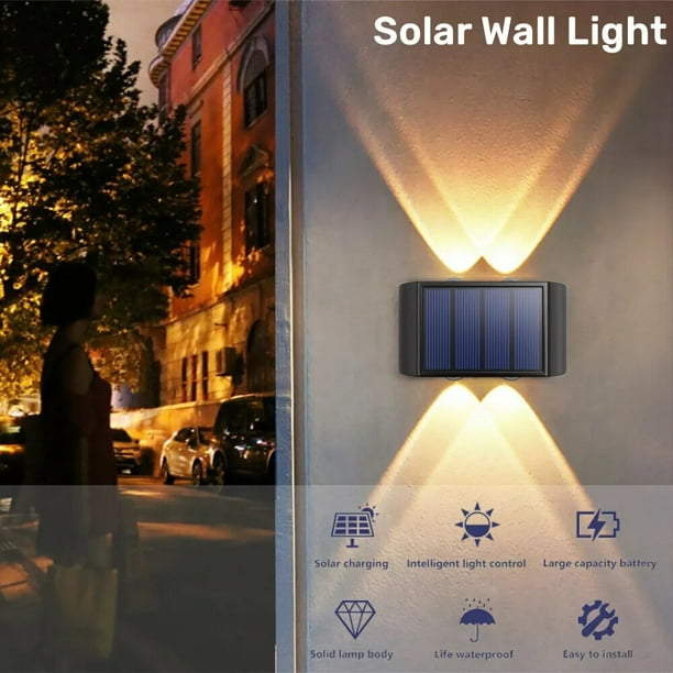 Comprar Lámpara de pared solar LED Luz solar Iluminación exterior Patio Luz  de calle Patio Balcón Decoración Lámpara