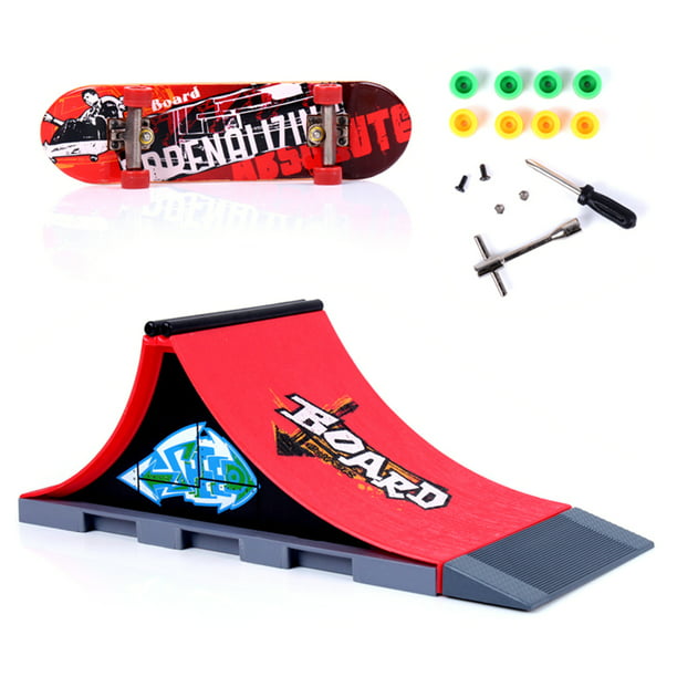 Mini tabla de patinaje de dedos Skate Park Kit niños lugar